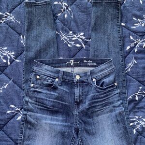 7 For All Mankind Slim Cigarette Jeans - Dark Indigo